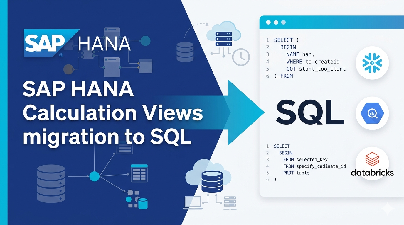 HANA Calculation Views vs SQL — Why Migrate Now (And How to Do It)